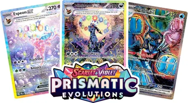 3 cartes evolutions prismatiques